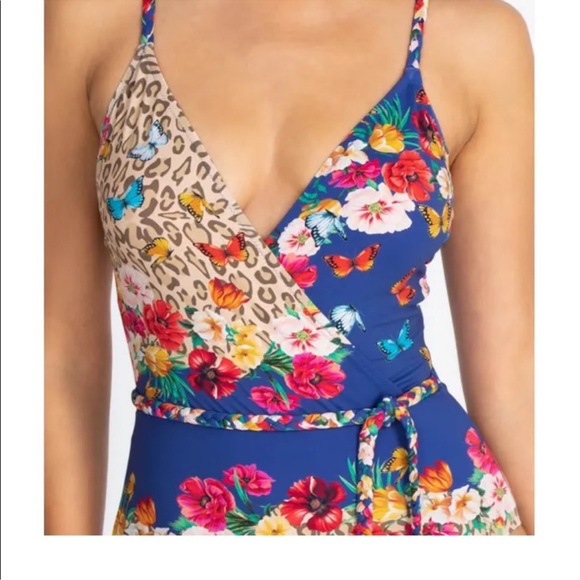 NWT Johnny Was Fleur Braided Wrap One Piece Swimsuit - Picture 5 of 6